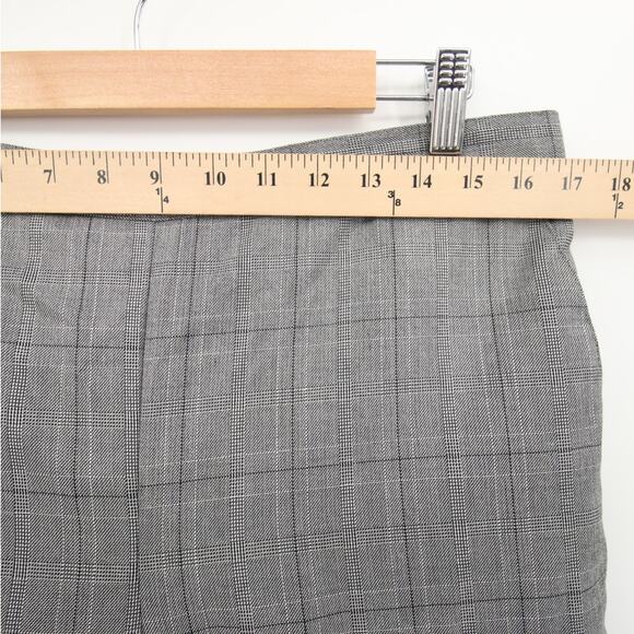 Alfred Dunner Pants Gray Plaid Check Trousers Comfort Waist Classic Fit 14 NWT - Picture 7 of 14